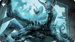 Ultra Pro - Playmat - MTG Duskmourn Alt Key Mythic Circle Blue (Overlord of the Floodpits)